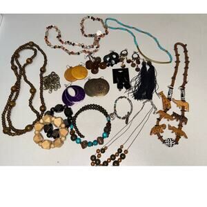 Jewelry / Wearable BOHO / almost one (1) Pound Lot / Vintage to Modern / EUC